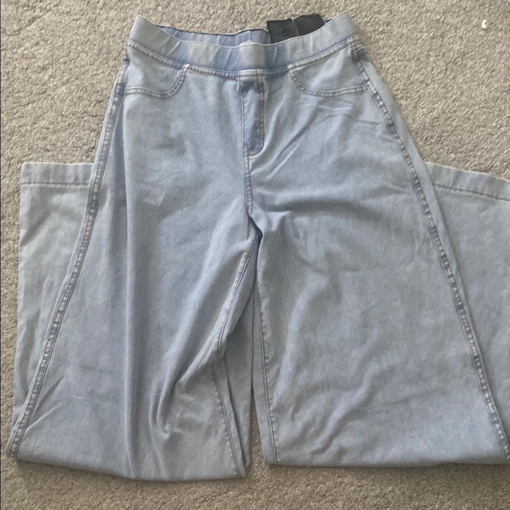 H&M Blue Flare Wide Leg Jeans